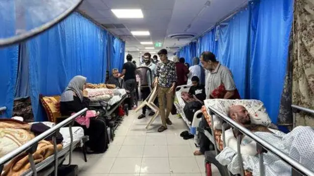 গাজার হাসপাতালগুলোতে রোগি ছাড়াও অনেক বেসামরিক মানুষ আশ্রয় নিয়েছেন