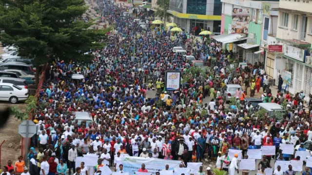 Bamwe mu biyamirizaga ibiganiro vy'i Arusha, ubwo bari mu myigaragambyo i Bujumbura mu kwezi kwa kabiri mu mwaka ushize wa 2017