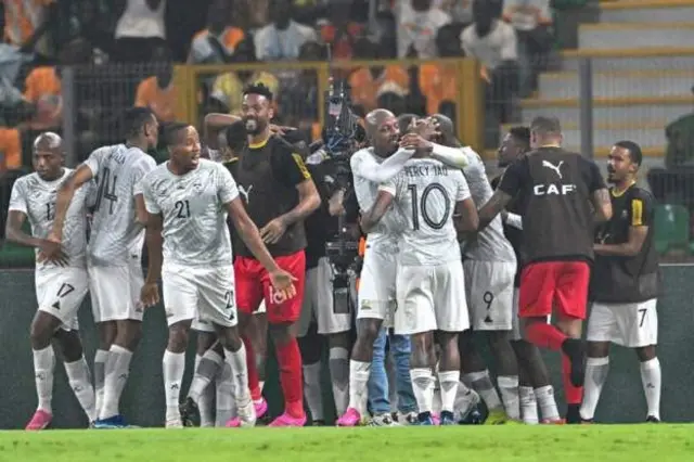 South Africa equalize goal agaisnt Nigeria