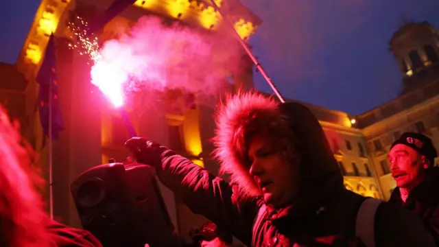 протести проти "податку на дармоїдів"