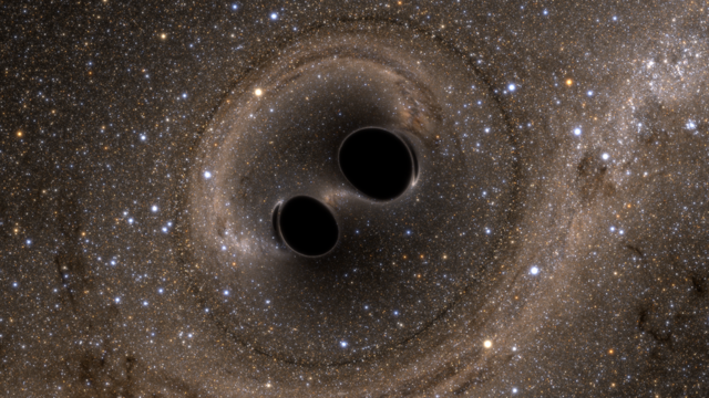 ブラックホール合体のシミュレーション