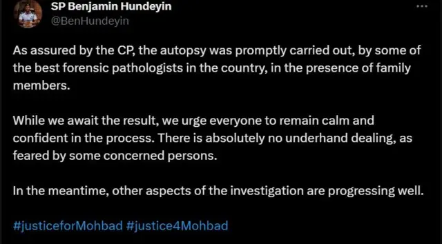 Police give update on Mohbad investigation