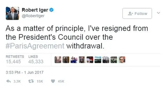 Twitter de Robert iger