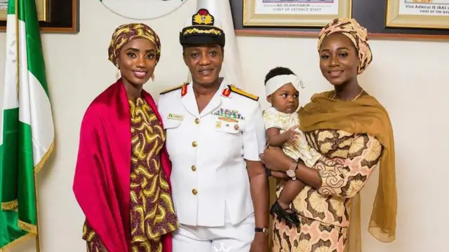 Commodore Jamila Malafa with her two daughters and grand daughter