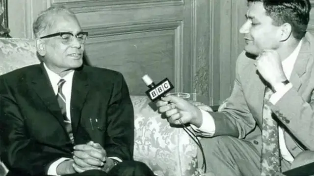 बीबीसी स्टूडियों में जयप्रकाश नारायण