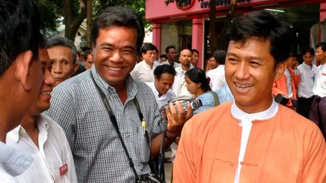 ကိုဂျင်မီ (ညာ) လို့ လူသိများတဲ့ ကိုကျော်မင်းယု အကြေမ်းဖက်မှု ပုဒ်မတွေနဲ့ ဖမ်းဆီးခံခဲ့ရ