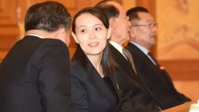 Kim Yo-jong, antes da reunião com o presidente da Coreia do Sul, Moon Jae-in