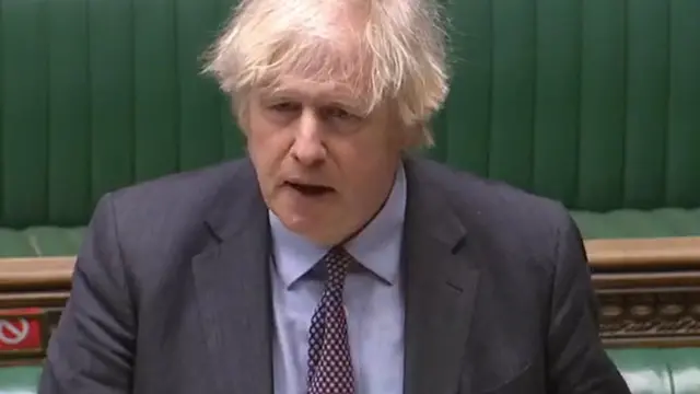 PM Boris Johnson avugira mu nama nshingamateka