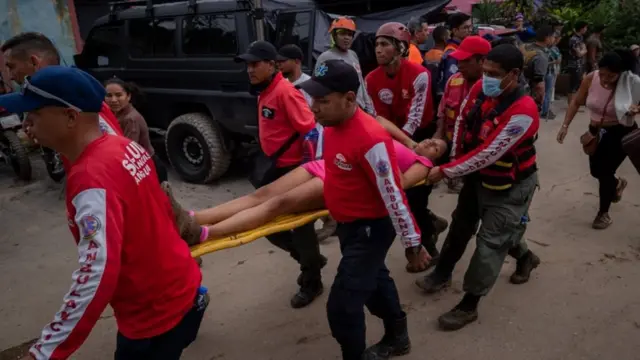 Deslave en Las Tejerías