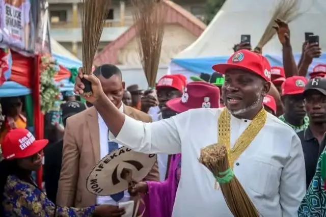 Nicholas Ukachukwu ji vootu dị 1,455 merie Valentine Ozigbo onye ritere naanị vootu 67 ebe Johnbosco Onunkwo Edozie Madu ritere vootu na vootu 8 iche iche na ntuliaka ahụ.