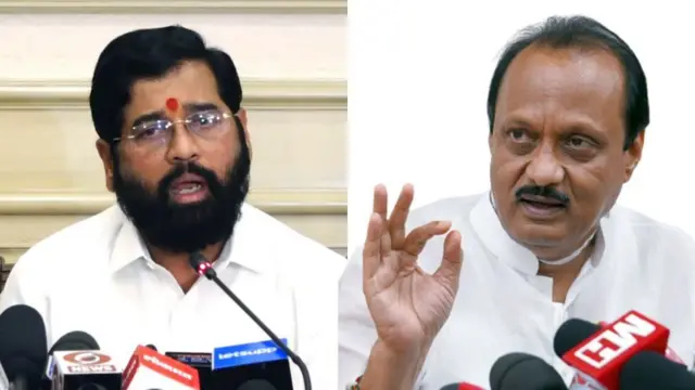 एकनाथ शिंदे आणि अजित पवार 