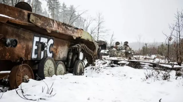 Destroyed Russian vehicles now litter the Kyiv suburbs, where their advance was halted by Gen Zaluzhny's troops