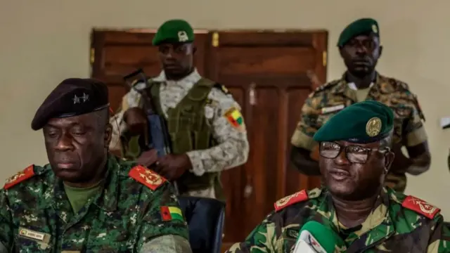 Sojas wey carry out coup for Guinea Bissau dey give address on TV