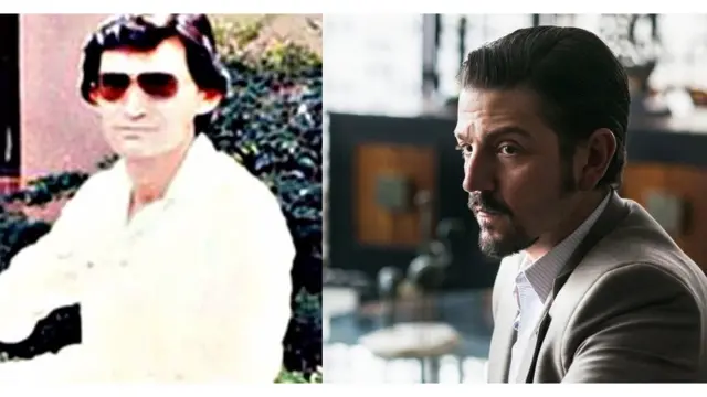 Miguel Ángel Félix Gallardo y Diego Luna.