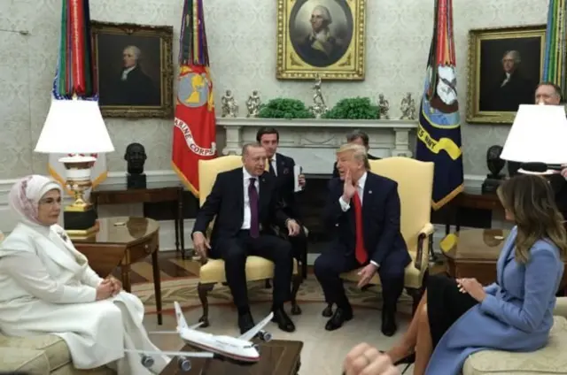 اردوغان وترامب في البيت الابيض