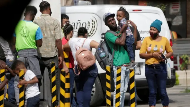 Inmigrantes hatianos en México.