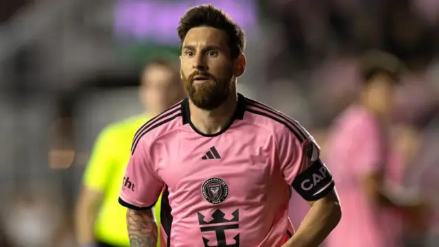 Lionel Messi dey jog as im dey play for Inter Miami