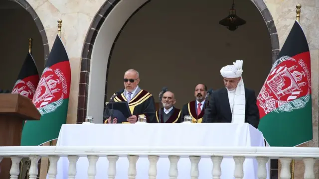 مراسم تحلیف اشرف غنی در کابل