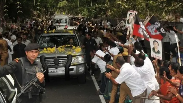 जयललिता के समर्थक.