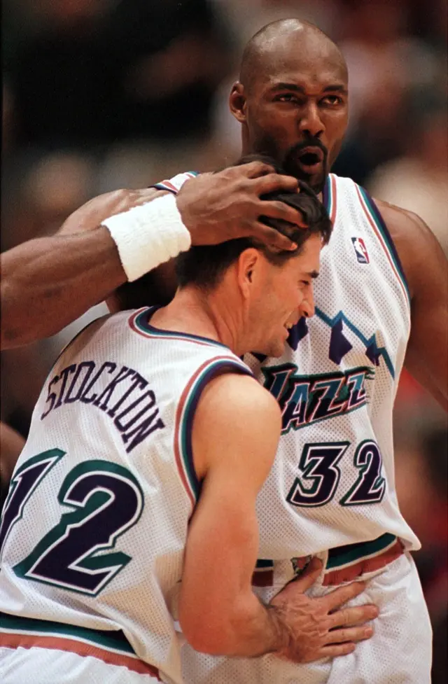 John Stockton y Karl Malone