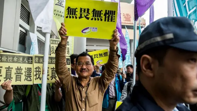 Анти-праительственная демонстрация в Гонконге