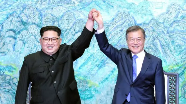 Kim Jong Un, Moon Jae-in