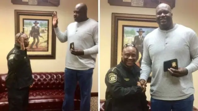 Shaquille O'Neal juró como ayudante de sheriff de Georgia el pasado mes de diciembre.