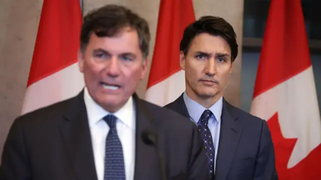 ਡੋਮਿਨਿਕ ਲੇਬਲੈਂਕ ਅਤੇ ਜਸਟਿਨ ਟਰੂਡੋ