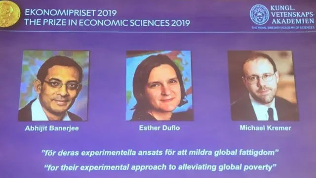 수상자들은 인도, 케냐 등 개발도상국에서 빈곤 퇴치를 위한 정책 개발에 힘써왔다