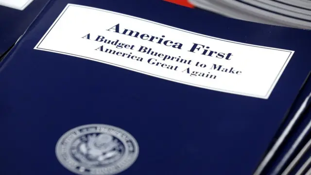 Carpeta del presupuesto del año fiscal 2018 para Estados Unidos