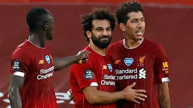 Sadio Mane, Mohamed Salah and Roberto Firmino