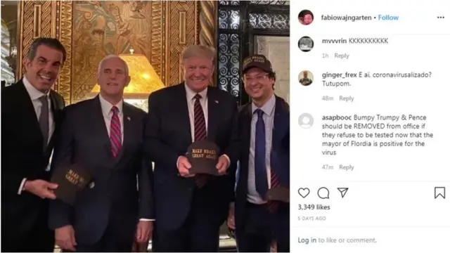 ట్రంప్‌తో భుజంభుజం కలిపి నిలబడిన ఫొటోను ఫాబియో తన ఇన్‌స్టాగ్రామ్ ఖాతాలో పోస్ట్ చేశారు