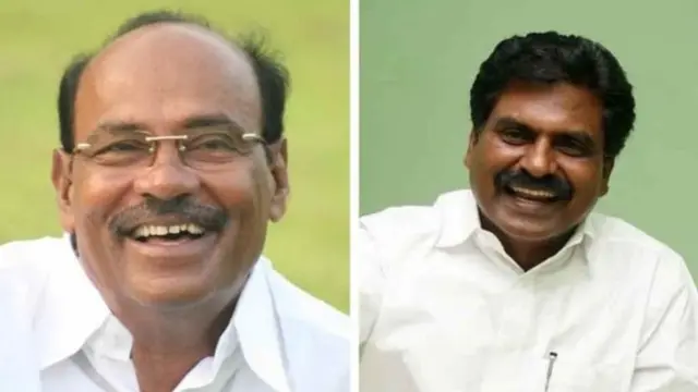 ராமதாஸ், ஈ.ஆர். ஈஸ்வரன் (இடமிருந்து வலமாக)