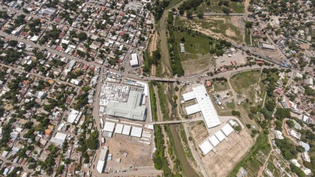 Vista aérea de la frontera entre Rep. Dominicana y Haití