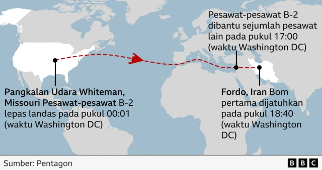 peta pesawat B-2