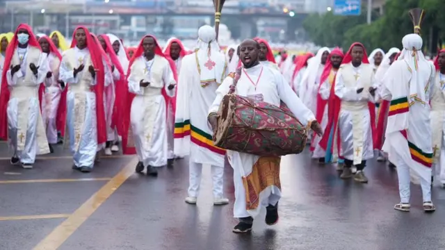የደመራ በዓል አከባበር በአዲስ አበባ ከተማ መስቀል አደባባይ መስከረም 16 2014 ዓ.ም.