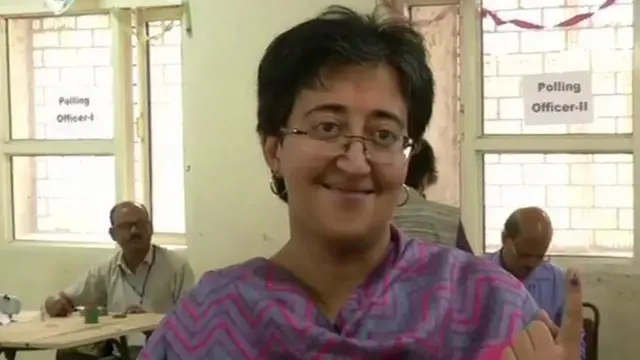 આપના ઉમેદવાર આતિષી