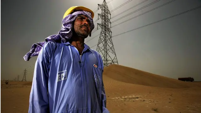 মধ্যপ্রাচ্যে প্রবাসী শ্রমিক।