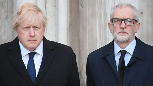 Boris Johnson y Jeremy Corbyn