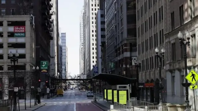 Mitaa ya mji wa Chicago nchini Marekani