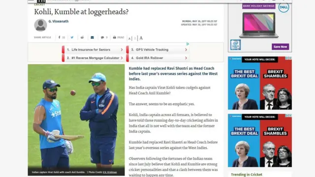 دی ہندو کا صفحہ