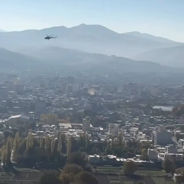D﻿ün Mahabad'daki güvenlik güçleri helikopterleri