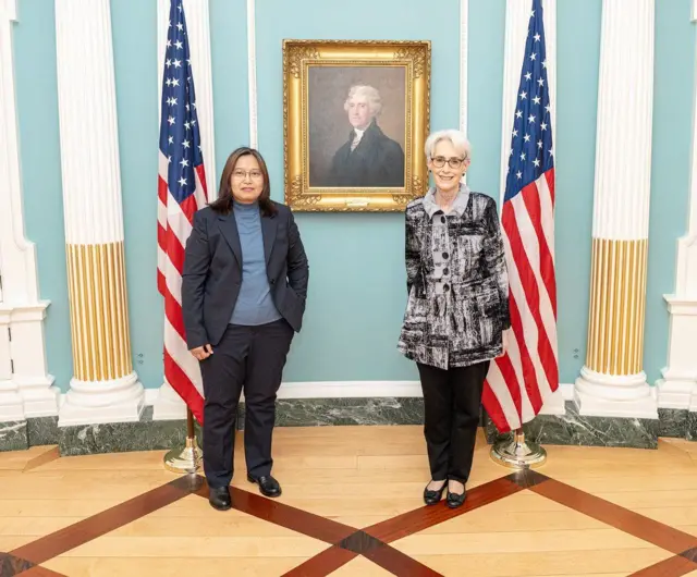 ၂၀၂၂ ခုနှစ်မှာ ဒုတိယ နိုင်ငံခြားရေးဝန်ကြီး ရှားမန်းသည် ပြည်ထောင်စုဝန်ကြီး ဒေါ်ဇင်မာအောင်အပါအဝင် NUG ကိုယ်စားလှယ်တွေနဲ့ အမေရိကန်၊ ဝါရှင်တန်မြို့မှာတွေ့ဆုံခဲ့ပါတယ်။