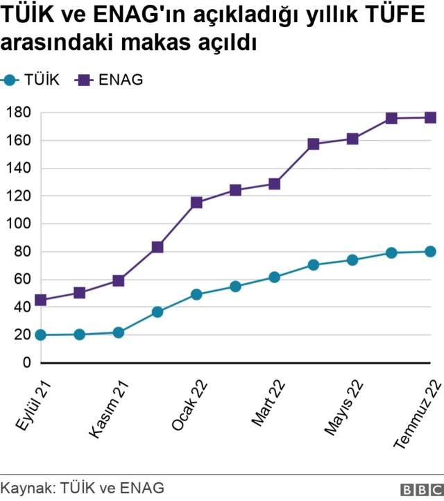 TÜİK-ENAG arasındaki makas açıldı