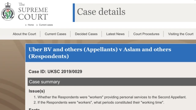 যুক্তরাজ্যের উচ্চ আদালতে অ্যাপভিত্তিক সেবাদানকারী প্রতিষ্ঠানের বিরুদ্ধে রায়