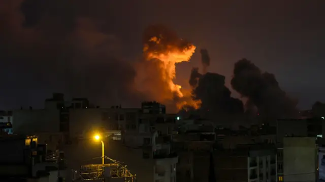 Un bombardeo en Teherán el 28 de marzo de 2026