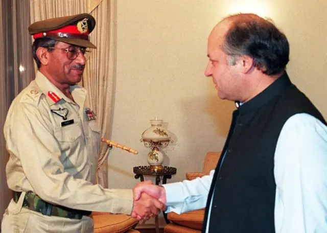 પરવેઝ મુશર્રફ અને નવાઝ શરીફ