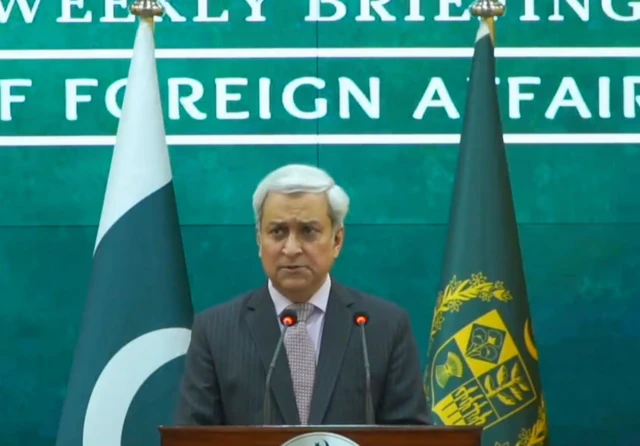 طاهر حسین اندرابی، سخنگوی وزارت خارجه پاکستان