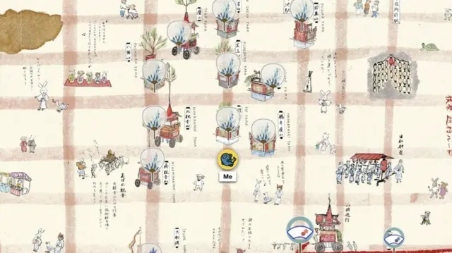 La carte de Stroly pour le Gion Matsuri