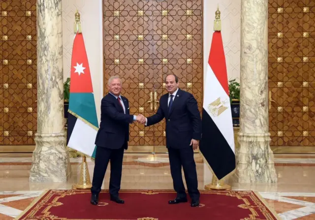 الرئيس المصري عبد الفتاح السيسي والعاهل الأردني عبد الله الثاني